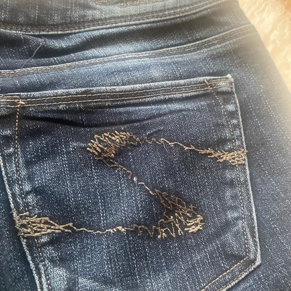 VGC 8/10 Vintage Silver dark denim women’s jeans in Size 27!!! - Picture 7 of 7